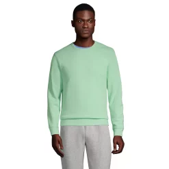 Big & Tall Lands' End Serious Sweats Crewneck Sweatshirt -Mens Winter Outdoor Clothing Shop 5247868 Cool Mint