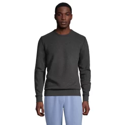 Big & Tall Lands' End Serious Sweats Crewneck Sweatshirt -Mens Winter Outdoor Clothing Shop 5247868 Dk Charcoal Heather