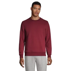 Big & Tall Lands' End Serious Sweats Crewneck Sweatshirt -Mens Winter Outdoor Clothing Shop 5247868 Rich Burgundy