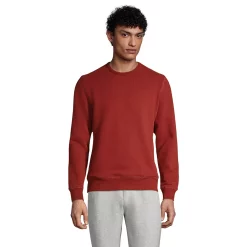 Big & Tall Lands' End Serious Sweats Crewneck Sweatshirt -Mens Winter Outdoor Clothing Shop 5247868 Rust Red