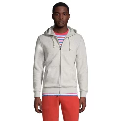 Big & Tall Lands' End Serious Sweats Full-Zip Hoodie -Mens Winter Outdoor Clothing Shop 5247869 Gray Heather
