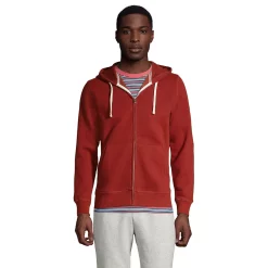Big & Tall Lands' End Serious Sweats Full-Zip Hoodie -Mens Winter Outdoor Clothing Shop 5247869 Rust Red