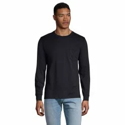 Big & Tall Lands' End Super-T Pocket Tee