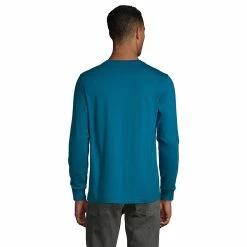Big & Tall Lands' End Super-T Classic-Fit Henley -Mens Winter Outdoor Clothing Shop 5247875 ALT