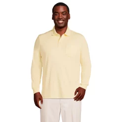 Big & Tall Lands' End Super Soft Classic-Fit Supima Pocket Polo 11 Big & Tall Lands' End Super Soft Classic-Fit Supima Pocket Polo -Mens Winter Outdoor Clothing Shop 5247877 Golden Candle Light