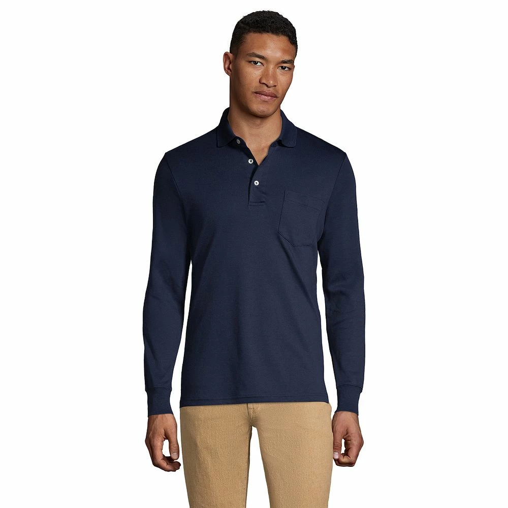 Big & Tall Lands' End Super Soft Classic-Fit Supima Pocket Polo 3 Big & Tall Lands' End Super Soft Classic-Fit Supima Pocket Polo