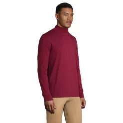 Big & Tall Lands' End Super-T Classic-Fit Mock Turtleneck -Mens Winter Outdoor Clothing Shop 5247879 ALT2