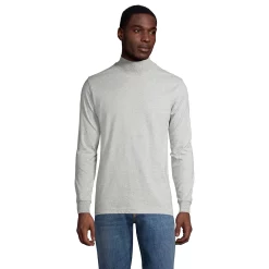 Big & Tall Lands' End Super-T Classic-Fit Mock Turtleneck