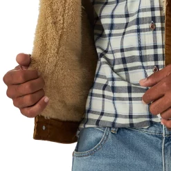 Men's Wrangler Sherpa-Lined Corduroy Jacket -Mens Winter Outdoor Clothing Shop 5262779 ALT3