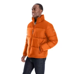 Men's London Fog Quilted Mini-Ripstop Puffer Jacket -Mens Winter Outdoor Clothing Shop 5301222 Orange