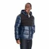 Men's TOWER by London Fog Colorblock Quilted Hooded Puffer Coat -Mens Winter Outdoor Clothing Shop 5301223 Blue