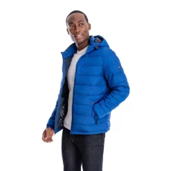 Men's London Fog Hooded Puffer Jacket -Mens Winter Outdoor Clothing Shop 5301226 ALT2