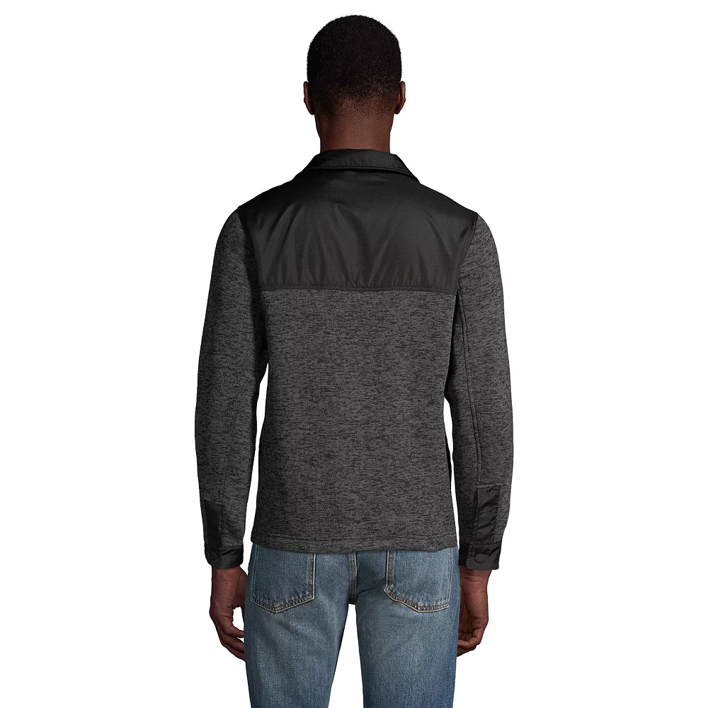 Big & Tall Lands' End Sweater Fleece Shirt Jacket 6 Big & Tall Lands' End Sweater Fleece Shirt Jacket - Image 4