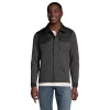 Big & Tall Lands' End Sweater Fleece Shirt Jacket -Mens Winter Outdoor Clothing Shop 5340884 Black