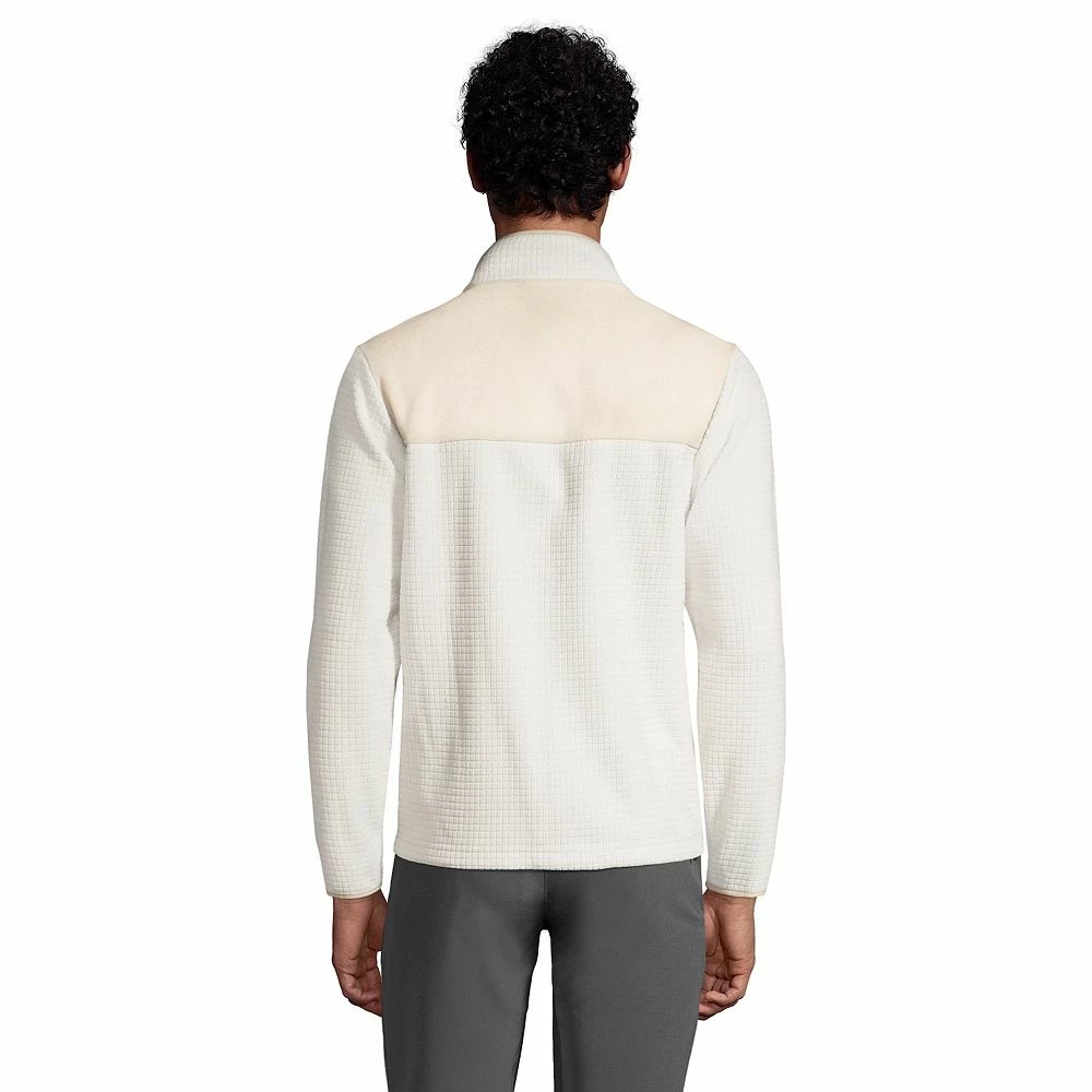 Big & Tall Lands' End Colorblock Grid Fleece Jacket 5 Big & Tall Lands' End Colorblock Grid Fleece Jacket - Image 3