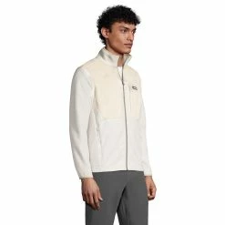 Big & Tall Lands' End Colorblock Grid Fleece Jacket 9 Big & Tall Lands' End Colorblock Grid Fleece Jacket -Mens Winter Outdoor Clothing Shop 5340903 ALT2