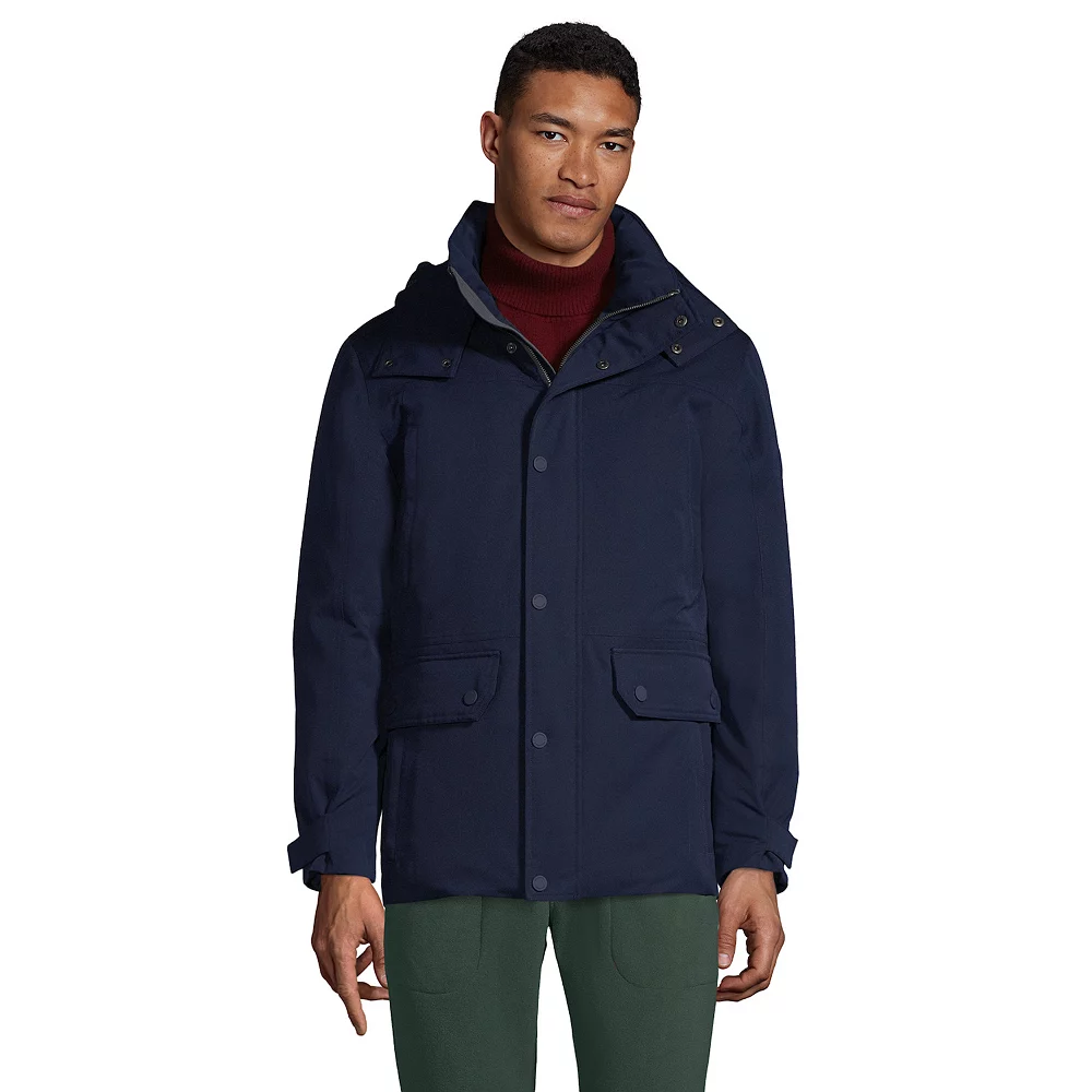 Big & Tall Lands' End Expedition Down Waterproof Hooded Winter Jacket 3 Big & Tall Lands' End Expedition Down Waterproof Hooded Winter Jacket