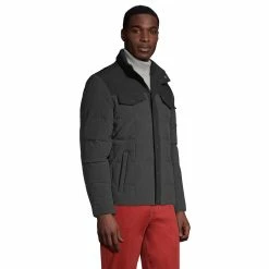 Men's Lands' End Quilted Stretch Down Jacket 11 Men's Lands' End Quilted Stretch Down Jacket -Mens Winter Outdoor Clothing Shop 5465029 ALT2