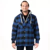 Men's Sonoma Goods For Life® Flannel Hooded Shirt Jacket -Mens Winter Outdoor Clothing Shop 5470838 Buffalo Navy