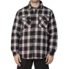Men's Sonoma Goods For Life® Flannel Shirt Jacket -Mens Winter Outdoor Clothing Shop 5470840 Black Grey Red