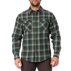 Men's Smith's Workwear Regular-Fit Plaid Two-Pocket Flannel Button-Down Shirt 15 Men's Smith's Workwear Regular-Fit Plaid Two-Pocket Flannel Button-Down Shirt -Mens Winter Outdoor Clothing Shop 5496892 Heather Viridian