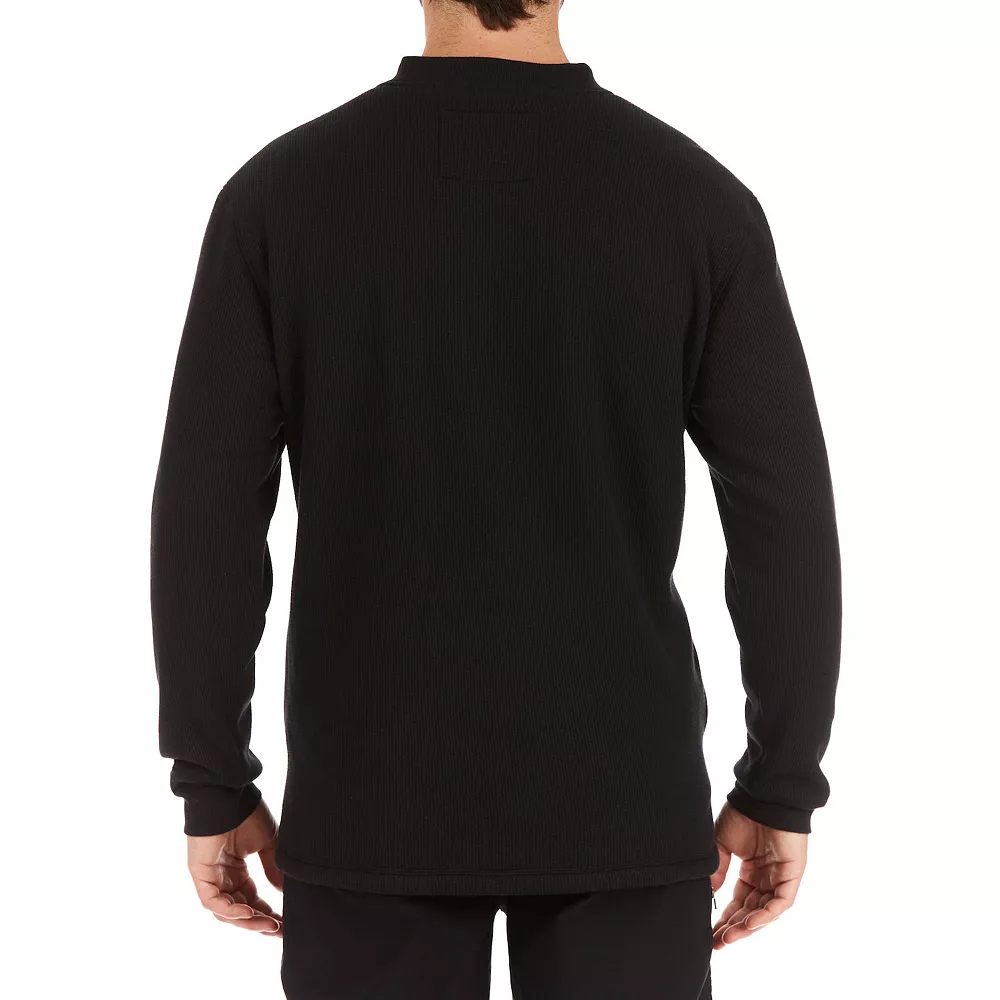 Men's Smith's Workwear Regular-Fit Sherpa Bonded Thermal Henley Pullover 7 Men's Smith's Workwear Regular-Fit Sherpa Bonded Thermal Henley Pullover - Image 5