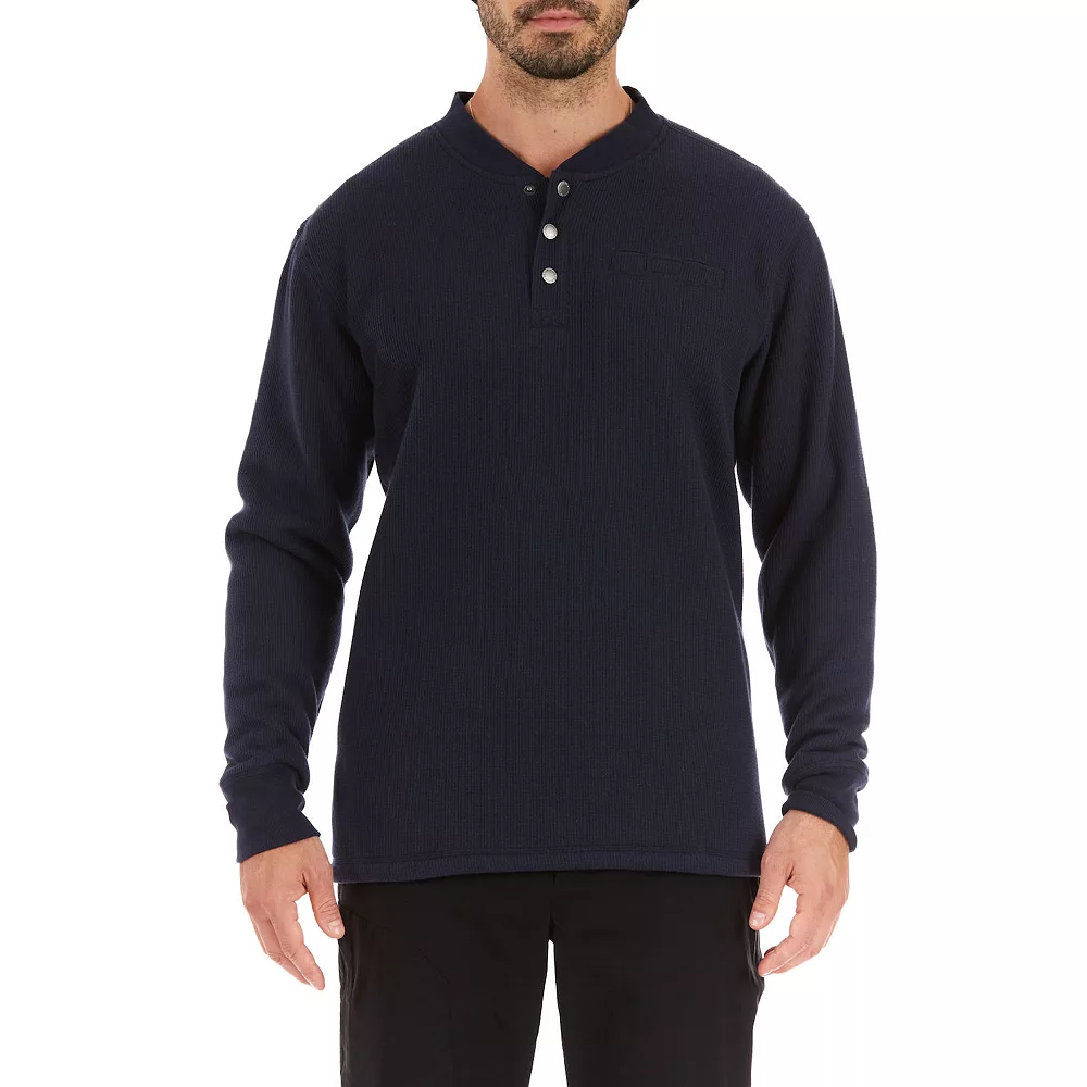 Men's Smith's Workwear Regular-Fit Sherpa Bonded Thermal Henley Pullover 5 Men's Smith's Workwear Regular-Fit Sherpa Bonded Thermal Henley Pullover - Image 3