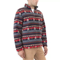 Men's Mountain and Isles Grizzly Relaxed-Fit Sherpa Quarter-Zip Pullover Jacket -Mens Winter Outdoor Clothing Shop 5502634 ALT2