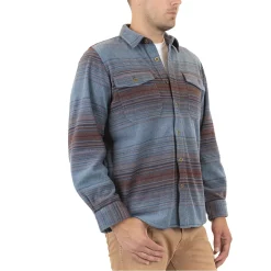 Men's Mountain and Isles Baja Stripe Regular-Fit Super-Soft Polar Fleece Button-Down Shirt 9 Men's Mountain and Isles Baja Stripe Regular-Fit Super-Soft Polar Fleece Button-Down Shirt -Mens Winter Outdoor Clothing Shop 5502667 ALT2