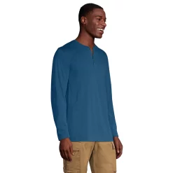Big & Tall Lands' End Classic-Fit Supima Jersey Henley 13 Big & Tall Lands' End Classic-Fit Supima Jersey Henley -Mens Winter Outdoor Clothing Shop 5510777 ALT2