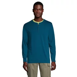 Big & Tall Lands' End Classic-Fit Supima Jersey Henley 11 Big & Tall Lands' End Classic-Fit Supima Jersey Henley -Mens Winter Outdoor Clothing Shop 5510777 Baltic Teal