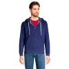 Big & Tall Lands' End Serious Sweats Flannel-Lined Full-Zip Hoodie -Mens Winter Outdoor Clothing Shop 5510868 Deep Navy Flannel