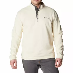Men's Columbia Hart Mountain™ Half Snap Shirt -Mens Winter Outdoor Clothing Shop 5549594 Oatmeal Heather