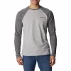 Men's Columbia Thistletown Hills™ Raglan Tee -Mens Winter Outdoor Clothing Shop 5550649 Columbia Gray Heather