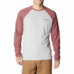 Men's Columbia Thistletown Hills™ Raglan Tee 15 Men's Columbia Thistletown Hills™ Raglan Tee -Mens Winter Outdoor Clothing Shop 5550649 Red Jasper Heather