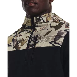 Men's Under Armour Specialist Grid Quarter Zip Hoodie -Mens Winter Outdoor Clothing Shop 5567935 ALT3