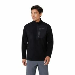 Men's Eddie Bauer Cloud Quarter Zip Pullover 18 Men's Eddie Bauer Cloud Quarter Zip Pullover -Mens Winter Outdoor Clothing Shop 5568117 Black