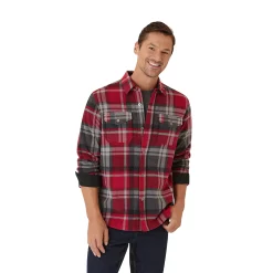 Men's Eddie Bauer Chutes Microfleece Shacket -Mens Winter Outdoor Clothing Shop 5568118 Biking Red