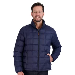 Men's ZeroXposur Luke Box Quilted Puffer Jacket -Mens Winter Outdoor Clothing Shop 5570834 Navy