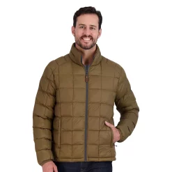 Men's ZeroXposur Luke Box Quilted Puffer Jacket -Mens Winter Outdoor Clothing Shop 5570834 Wood