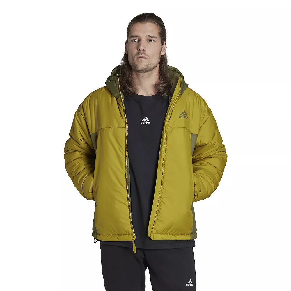 Men's adidas 3-Stripes Puffy Hooded Jacket 3 Men's adidas 3-Stripes Puffy Hooded Jacket