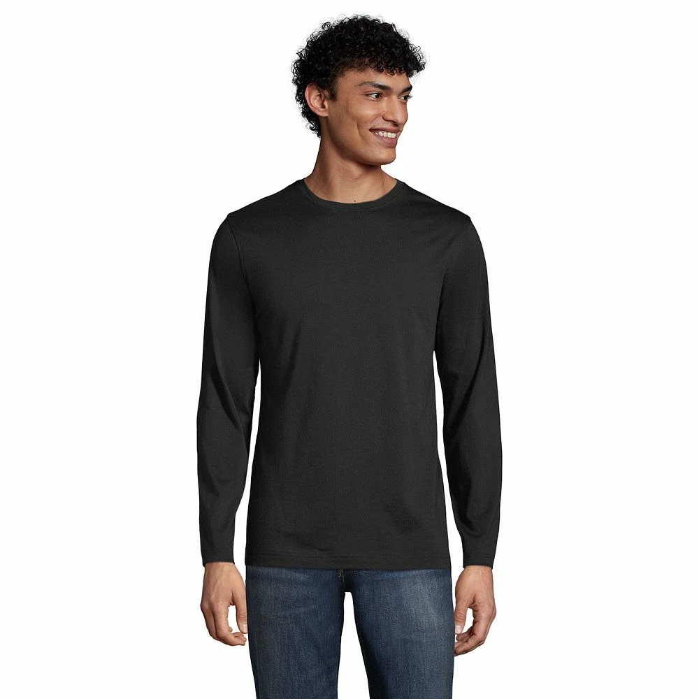 Big & Tall Lands' End Supima Crewneck Tee 10 Big & Tall Lands' End Supima Crewneck Tee - Image 8