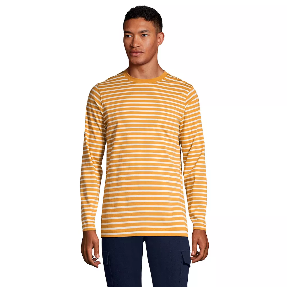 Big & Tall Lands' End Supima Crewneck Tee 8 Big & Tall Lands' End Supima Crewneck Tee - Image 6