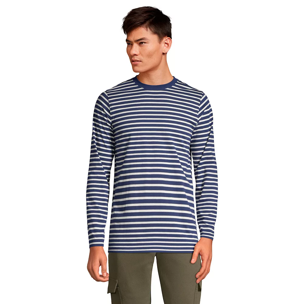Big & Tall Lands' End Supima Crewneck Tee 6 Big & Tall Lands' End Supima Crewneck Tee - Image 4