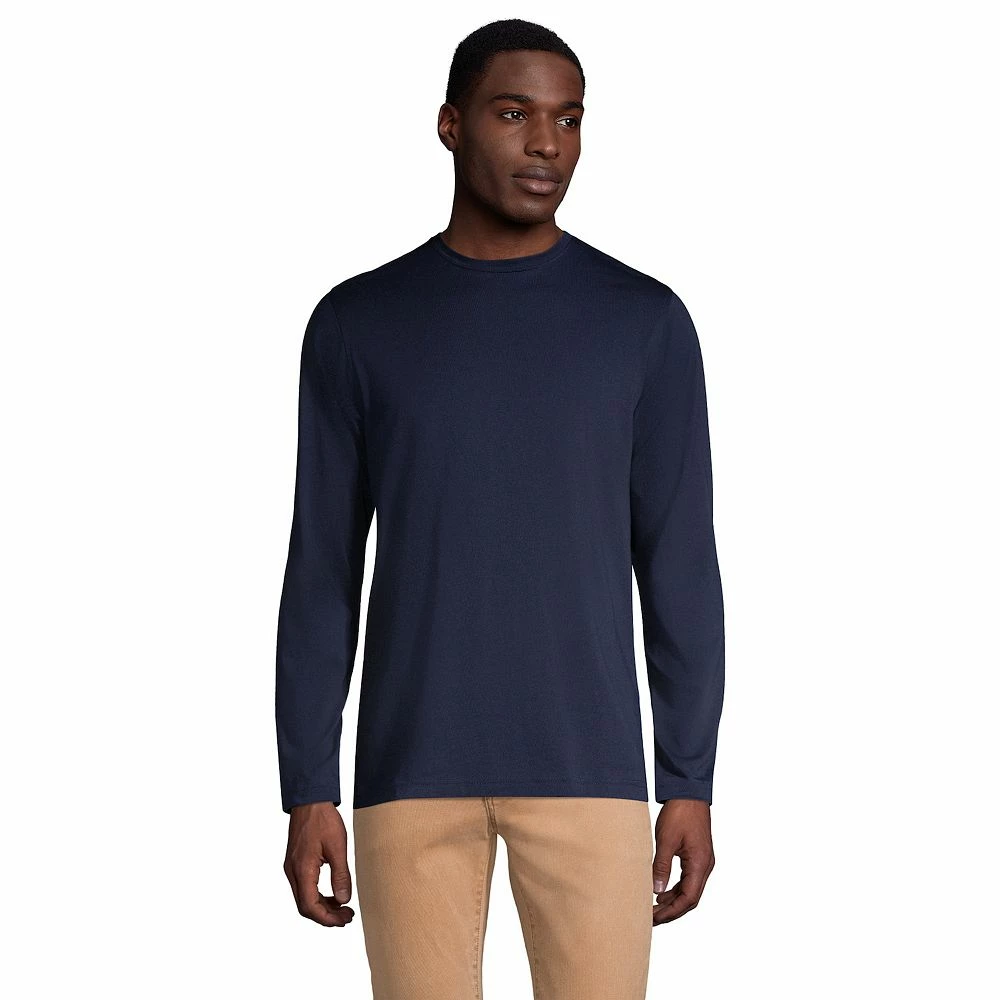 Big & Tall Lands' End Supima Crewneck Tee 3 Big & Tall Lands' End Supima Crewneck Tee