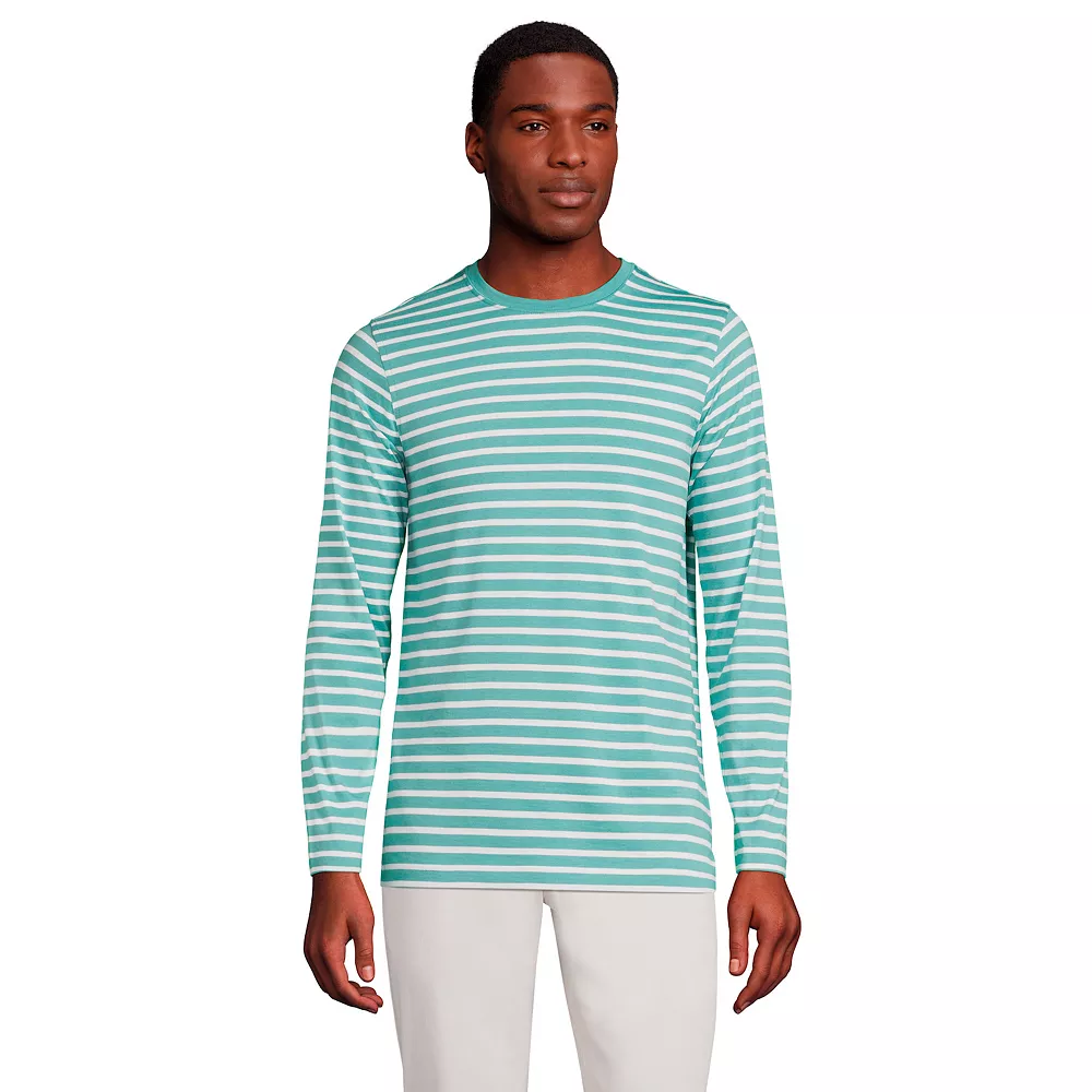 Big & Tall Lands' End Supima Crewneck Tee 9 Big & Tall Lands' End Supima Crewneck Tee - Image 7