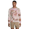 Men's Lands' End Serious Sweats French Terry Crewneck Sweatshirt 2 Men's Lands' End Serious Sweats French Terry Crewneck Sweatshirt -Mens Winter Outdoor Clothing Shop 5582142 White Burst Tie Dye