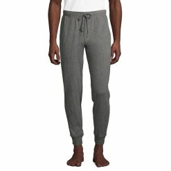 Big & Tall Lands' End Knit Jersey Jogger Pajama Pants 13 Big & Tall Lands' End Knit Jersey Jogger Pajama Pants -Mens Winter Outdoor Clothing Shop 5584299 Charcoal Heather