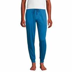 Big & Tall Lands' End Knit Jersey Jogger Pajama Pants 15 Big & Tall Lands' End Knit Jersey Jogger Pajama Pants -Mens Winter Outdoor Clothing Shop 5584299 Mariner Blue