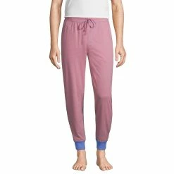 Big & Tall Lands' End Knit Jersey Jogger Pajama Pants 16 Big & Tall Lands' End Knit Jersey Jogger Pajama Pants -Mens Winter Outdoor Clothing Shop 5584299 Orange Blue Stripe